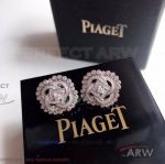 AAA Copy Piaget Jewelry - White Gold Diamond Bud Earrings
